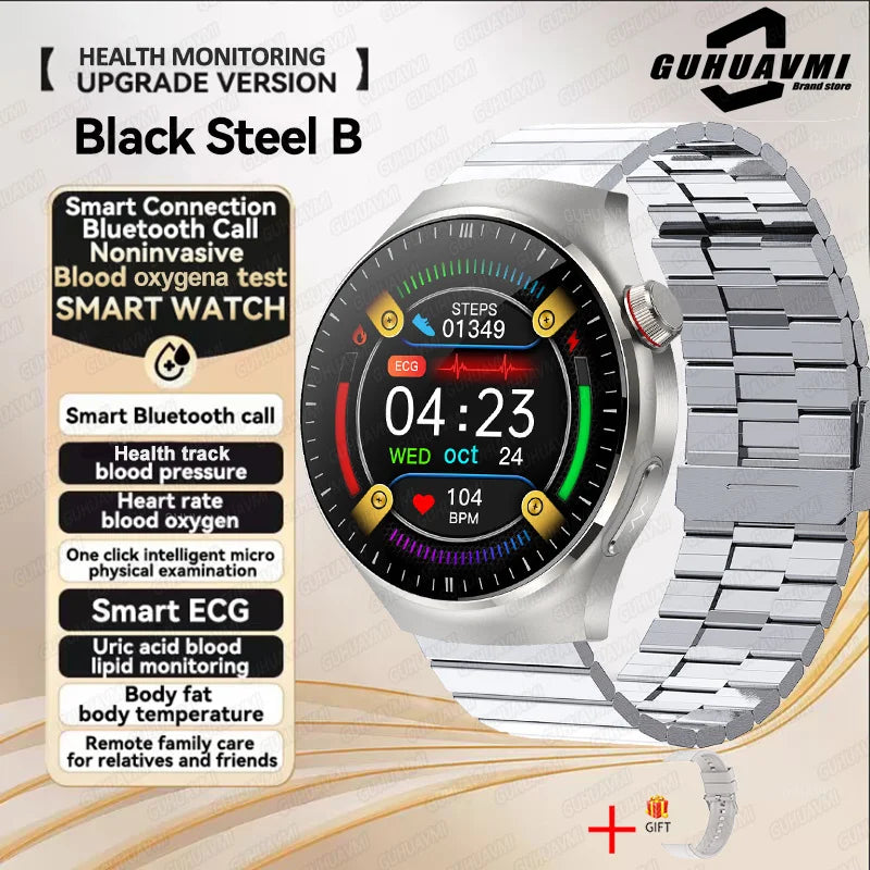 New Health Monitoring Smart Watch Physical Examination Health Wacth Blood Pressure ECG+PPG Sport Call Smartwatch for Android Ios