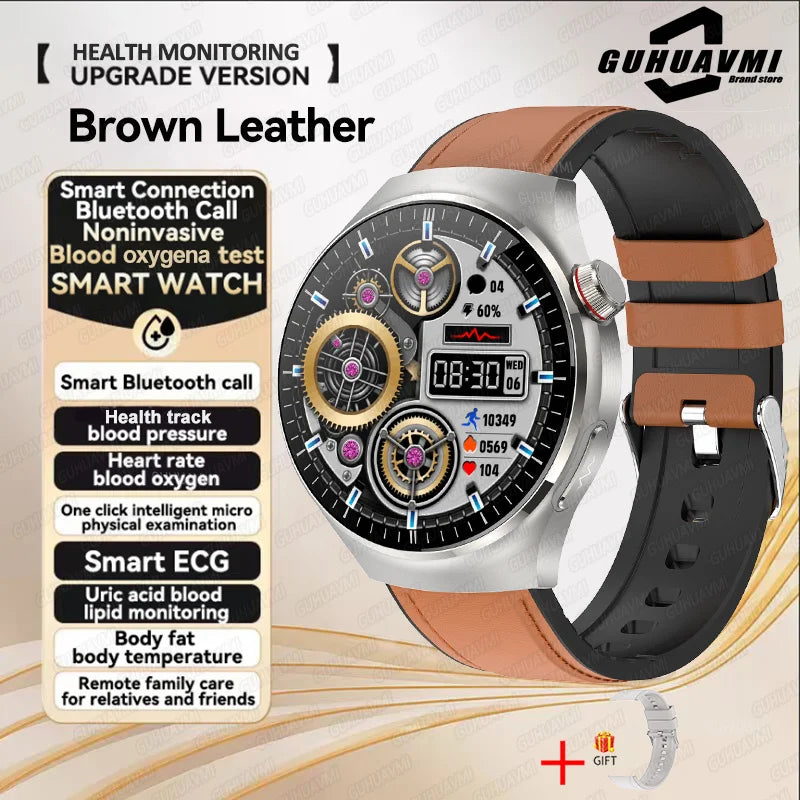 New Health Monitoring Smart Watch Physical Examination Health Wacth Blood Pressure ECG+PPG Sport Call Smartwatch for Android Ios