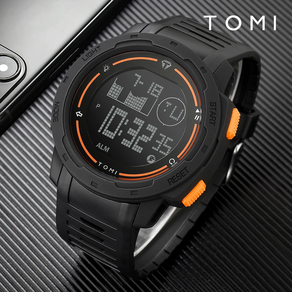 Sports Watch Digital Watch Multi Functional Waterproof Stop Watch Student Sports Electronic Watch Children'S Gift