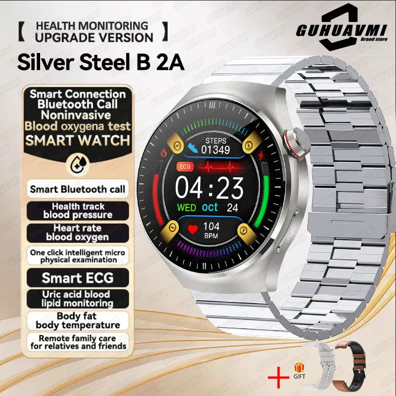 New Health Monitoring Smart Watch Physical Examination Health Wacth Blood Pressure ECG+PPG Sport Call Smartwatch for Android Ios