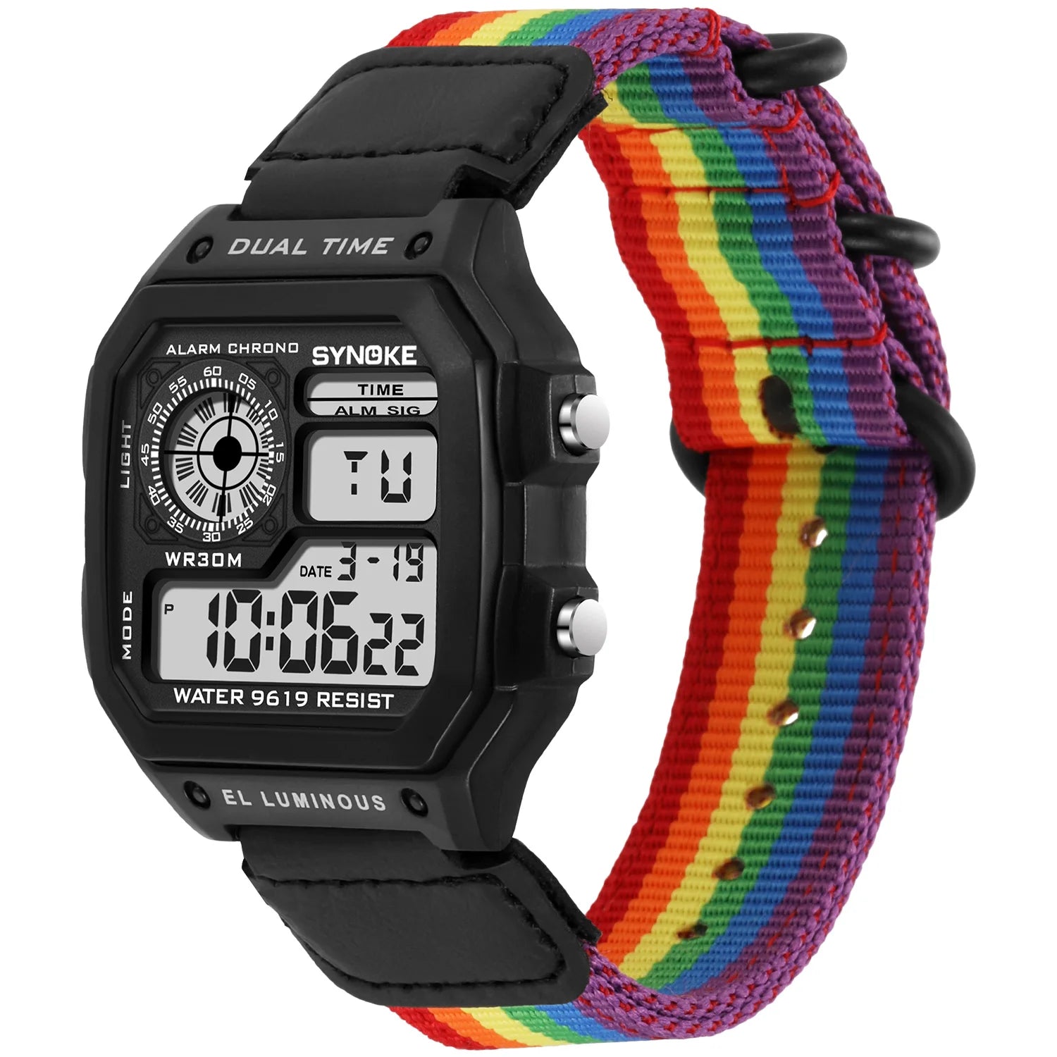Business Men 50M Waterproof Stainless Steel Digital Wrist Watches Top Brand Luxury Mens Clock Relogio Masculino Wacth