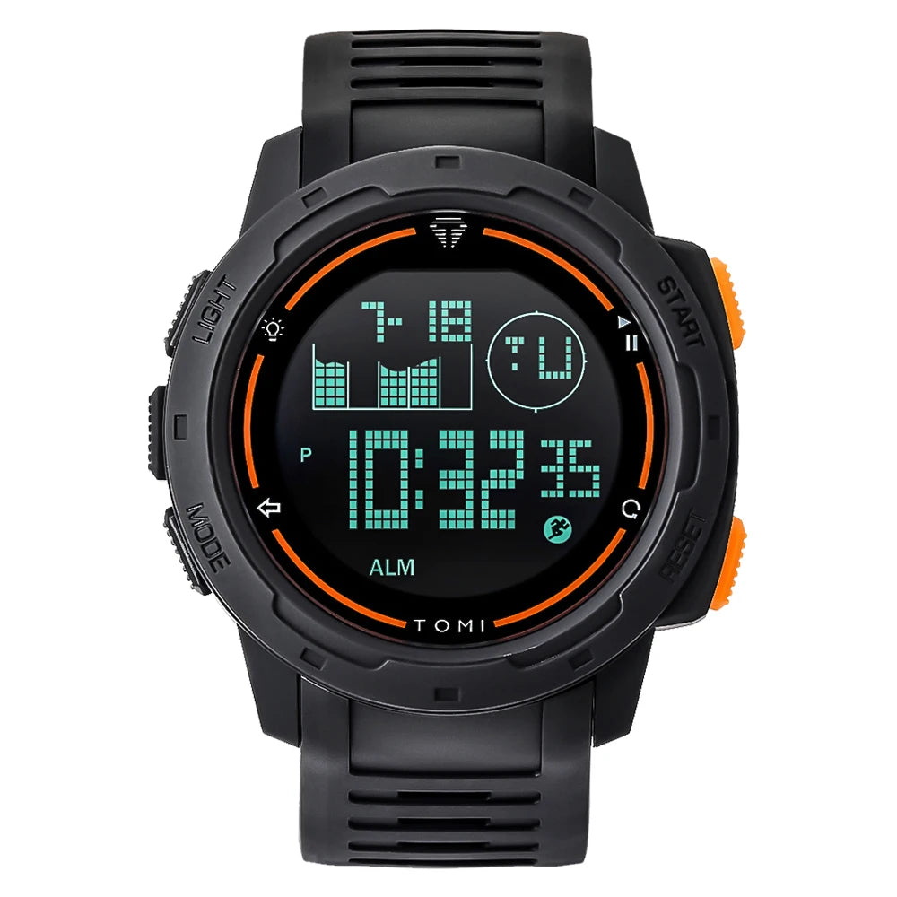 Sports Watch Digital Watch Multi Functional Waterproof Stop Watch Student Sports Electronic Watch Children'S Gift