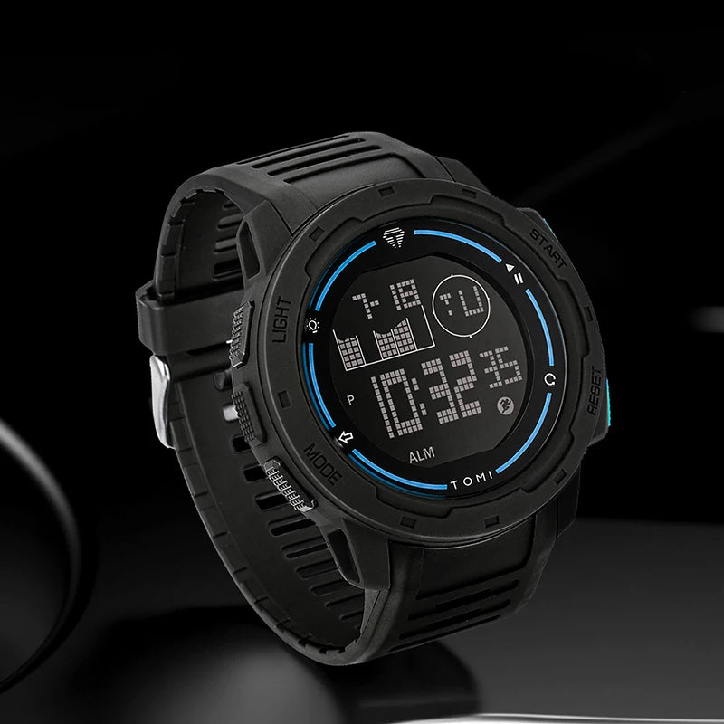 Sports Watch Digital Watch Multi Functional Waterproof Stop Watch Student Sports Electronic Watch Children'S Gift