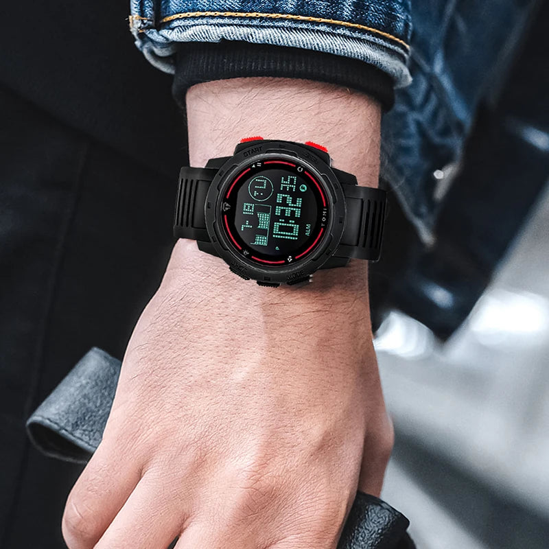 Sports Watch Digital Watch Multi Functional Waterproof Stop Watch Student Sports Electronic Watch Children'S Gift