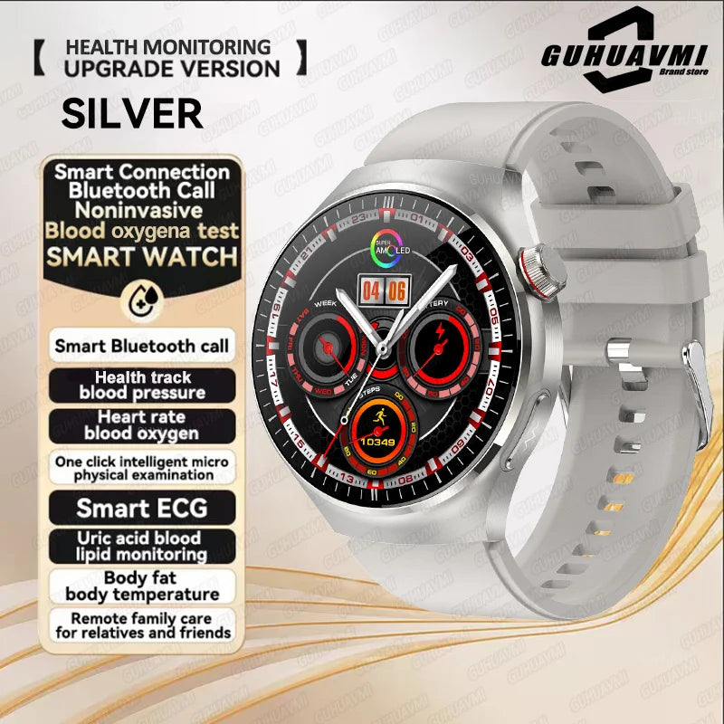New Health Monitoring Smart Watch Physical Examination Health Wacth Blood Pressure ECG+PPG Sport Call Smartwatch for Android Ios
