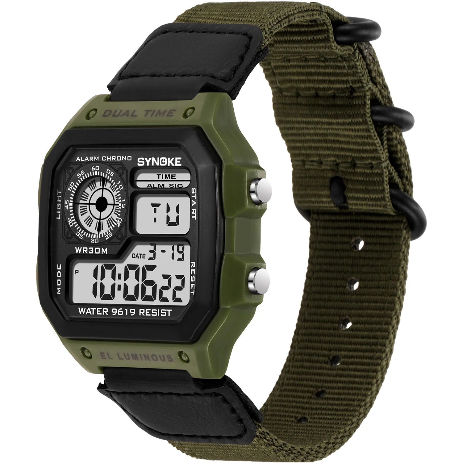 Business Men 50M Waterproof Stainless Steel Digital Wrist Watches Top Brand Luxury Mens Clock Relogio Masculino Wacth