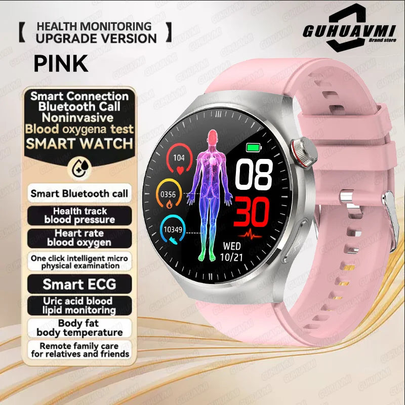 New Health Monitoring Smart Watch Physical Examination Health Wacth Blood Pressure ECG+PPG Sport Call Smartwatch for Android Ios