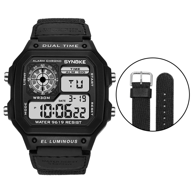Business Men 50M Waterproof Stainless Steel Digital Wrist Watches Top Brand Luxury Mens Clock Relogio Masculino Wacth