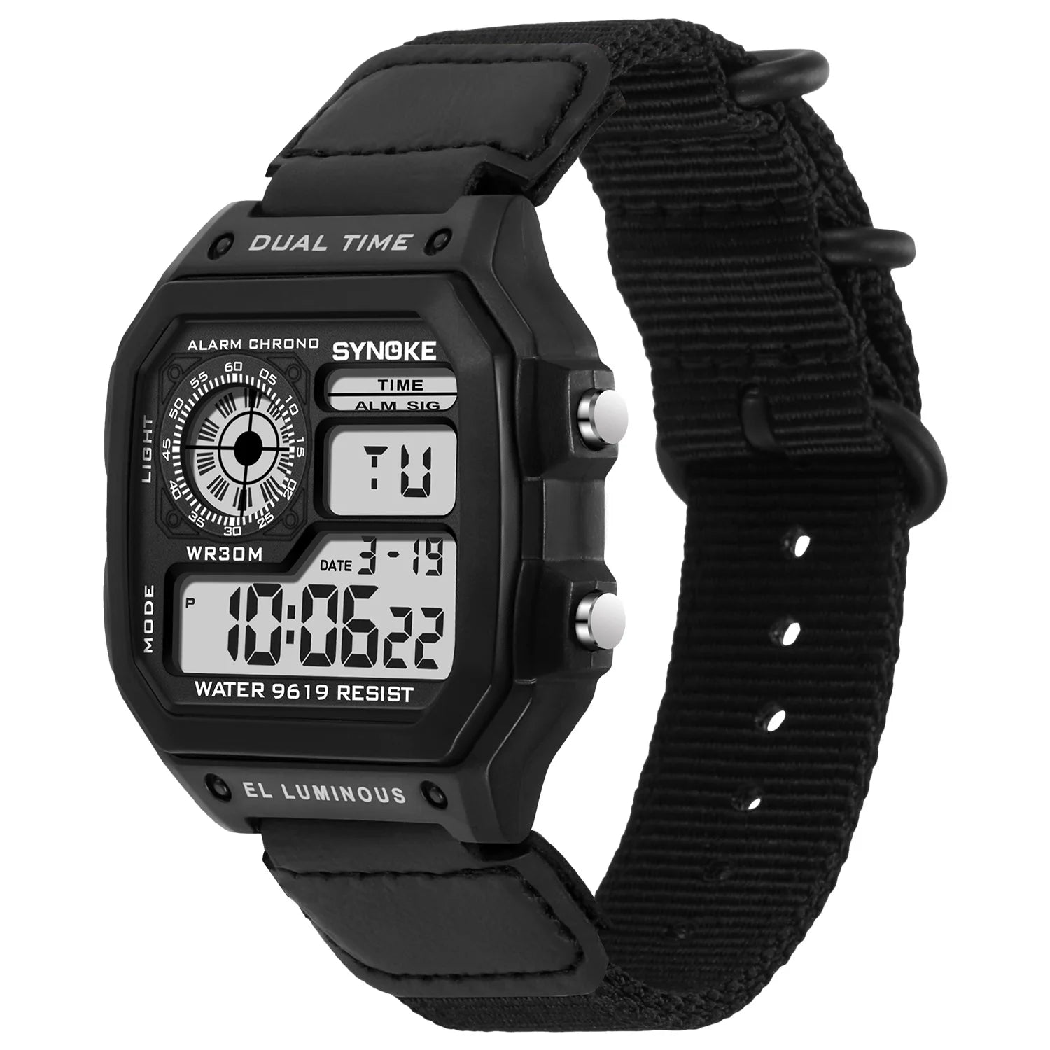 Business Men 50M Waterproof Stainless Steel Digital Wrist Watches Top Brand Luxury Mens Clock Relogio Masculino Wacth