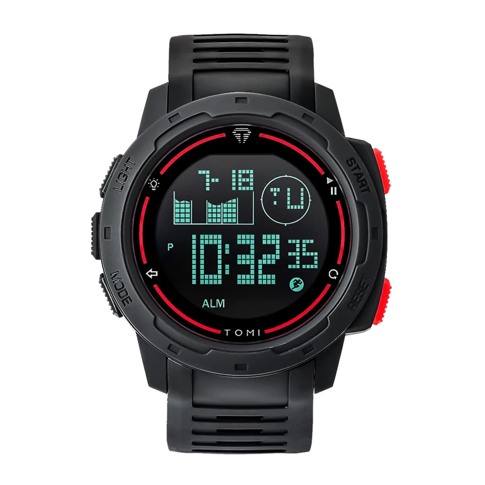 Sports Watch Digital Watch Multi Functional Waterproof Stop Watch Student Sports Electronic Watch Children'S Gift