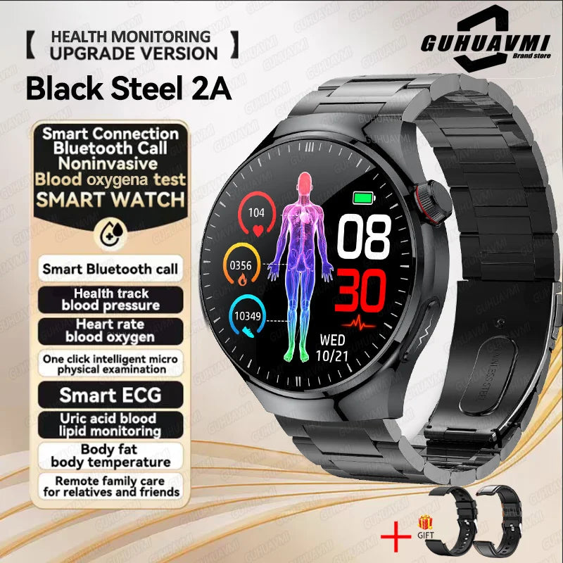 New Health Monitoring Smart Watch Physical Examination Health Wacth Blood Pressure ECG+PPG Sport Call Smartwatch for Android Ios